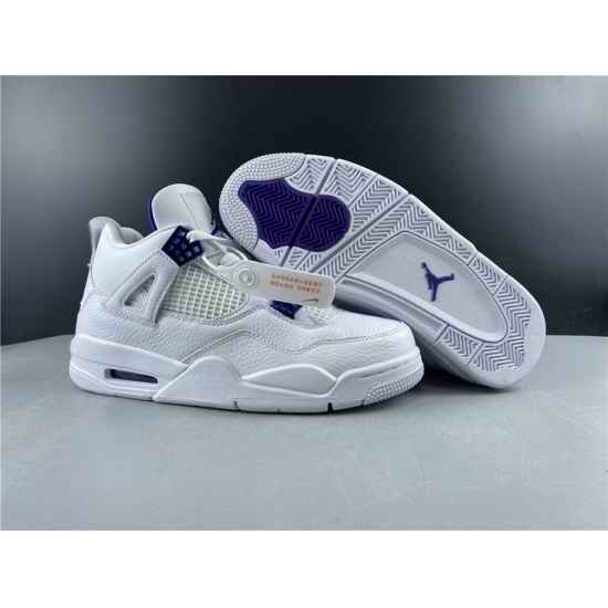 Nike Air Jordan 4 Retro Pure Money Purple Men Shoes